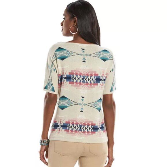 Chaps Southwestern Tribal Top - Picture 4 of 9